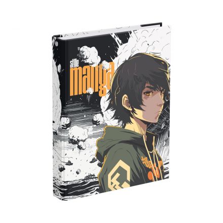 Тетрадь на кольцах А5, 240л., BG "Style manga", глянцевая ламинация Тетрадь на кольцах А5, 240л., BG "Style manga", глянцевая ламинация