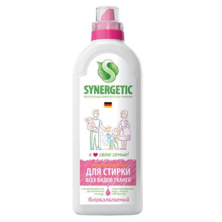Гель для стирки универсальный 1 л SYNERGETIC ГИПОАЛЕРГЕННЫЙ, биоразлагаемый, 109100 Гель для стирки универсальный 1 л SYNERGETIC ГИПОАЛЕРГЕННЫЙ, биоразлагаемый, 109100