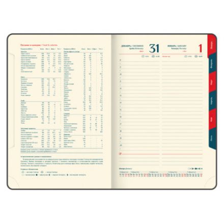 Ежедневник датированный 2026 B6 125х173 мм, GALANT "Vivid", под кожу, серый, 117410