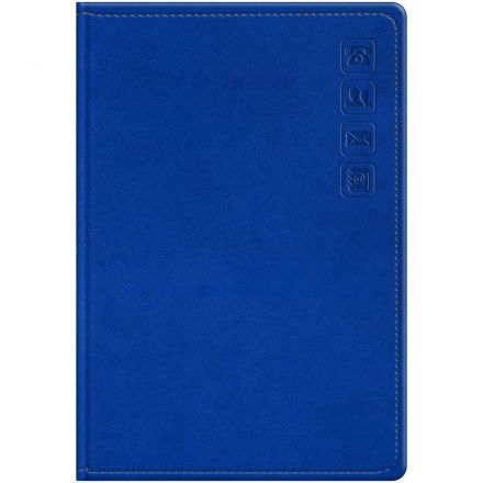 Телефонная книга А5, 80л., кожзам, BG "Победитель. Ярко-синий", с вырубкой