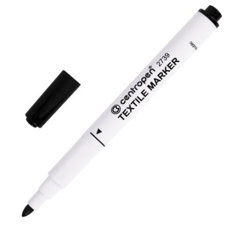Маркеры для ткани 10 ЦВЕТОВ CENTROPEN "Textile Marker", круглый наконечник, 1,8 мм, 2739/10, 5 2739 1001