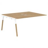 Стол приставной FIWST 1513 Дуб Гамильтон/Белый-Бук 1580х1370х733 FORTA Стол приставной FIWST 1513 Дуб Гамильтон/Белый-Бук 1580х1370х733 FORTA