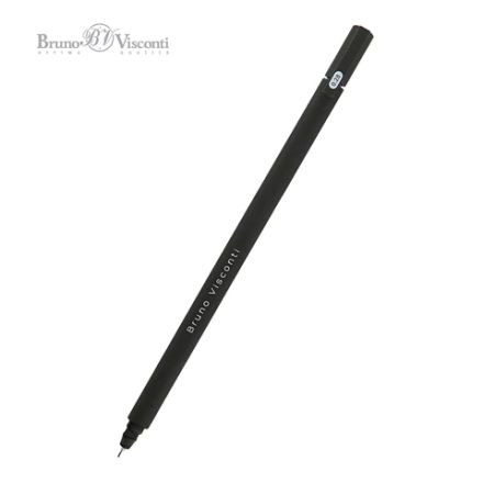 Ручка гелевая BRUNO VISCONTI "Super Slim Black", СИНЯЯ, узел 0,28 мм, линия 0,2 мм, 20-0398 Ручка гелевая BRUNO VISCONTI "Super Slim Black", СИНЯЯ, узел 0,28 мм, линия 0,2 мм, 20-0398
