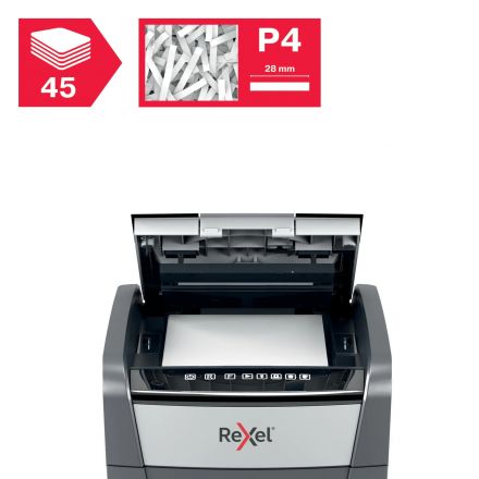 Шредер (уничтожитель) Rexel Optimum AutoFeed+ 45X 4ур.секр.,45лист,20л