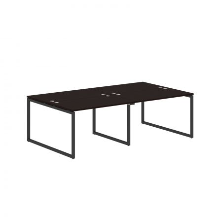 Стол 4-х местный XQWST 2414 Легно темный/Антрацит 2406х1406х750