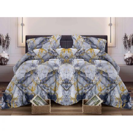 Постельное белье 2сп с Евро бязь наб. 120г/м2 (нав.50х70 2шт), Мрамор серый Постельное белье 2сп с Евро бязь наб. 120г/м2 (нав.50х70 2шт), Мрамор серый