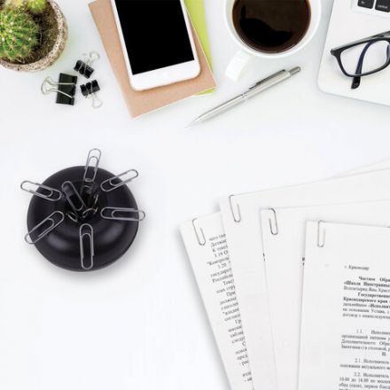 Скрепочница магнитная STAFF, черный корпус, 226825 Скрепочница магнитная STAFF, черный корпус, 226825