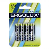 Батарейки Ergolux Alkaline BL4 AAA/LR03 (LR03 BL-4) 4шт/уп Батарейки Ergolux Alkaline BL4 AAA/LR03 (LR03 BL-4) 4шт/уп