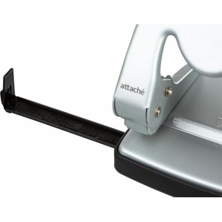 Дырокол Attache 6760 до 60 листов серебристый с линейкой Дырокол Attache 6760 до 60 листов серебристый с линейкой