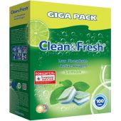 Таблетки для ПММ Clean&Fresh Allin1 (giga) 100шт/уп