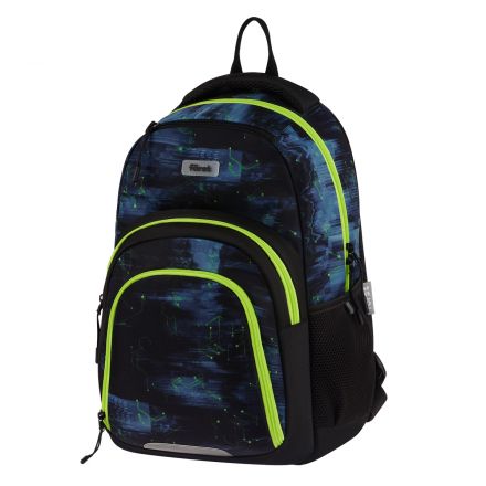 Рюкзак Först F-Line "Welcome to the future" 42*27*16см, 1 отделение, 5 карманов, уплотненная спинка