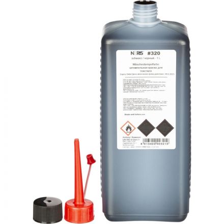 Краска штемпельная Noris 320E черная на водной основе с содержанием спирта 1000 г