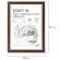 Рамка НЕБЬЮЩАЯСЯ 21х30 см, МДФ под дерево, багет 17 мм, мокко, акриловый экран, STAFF "Carven", 391212