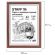 Рамка НЕБЬЮЩАЯСЯ 21х30 см, МДФ под дерево, багет 17 мм, мокко, акриловый экран, STAFF "Carven", 391212