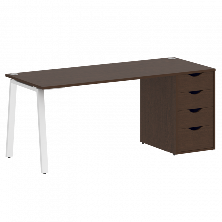 Home Office Стол письменный VR.SP-3-178.4.A Венге/Белый металл 1780*720*750