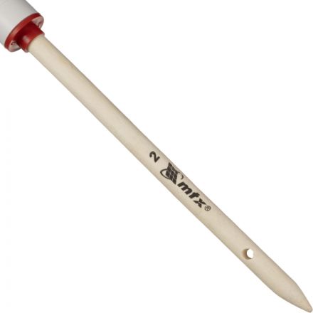 Кисть круглая №2/20 мм натуральная щетина, дерев. ручка MTX 82072