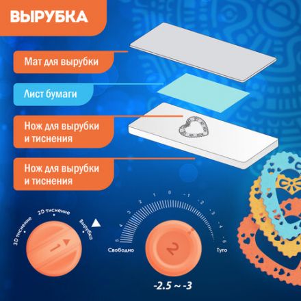 Машинка для вырубки и тиснения 210х300 мм с инструментами "ОС-4", формат А4, ОСТРОВ СОКРОВИЩ, 665679, 860-102-519