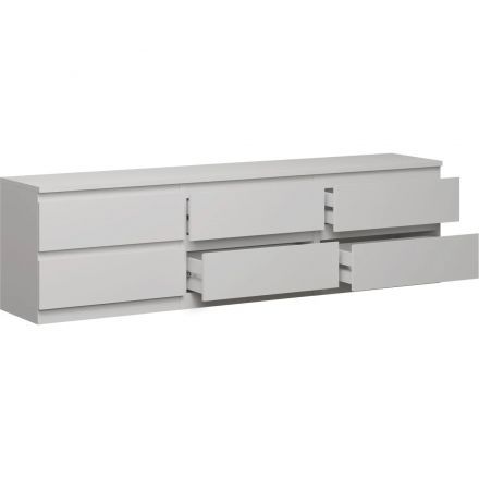 Тумба ШС_Кастор 6 ящиков белая