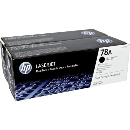 Картридж лазерный HP 78A CE278AF/AD чер. для LJ P1566/1606DN (2шт/уп) Картридж лазерный HP 78A CE278AF/AD чер. для LJ P1566/1606DN (2шт/уп)