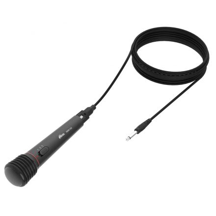 Микрофон RITMIX RWM-100 black, проводн/беспроводн, XLR-Jack 6.3, кабель 3м