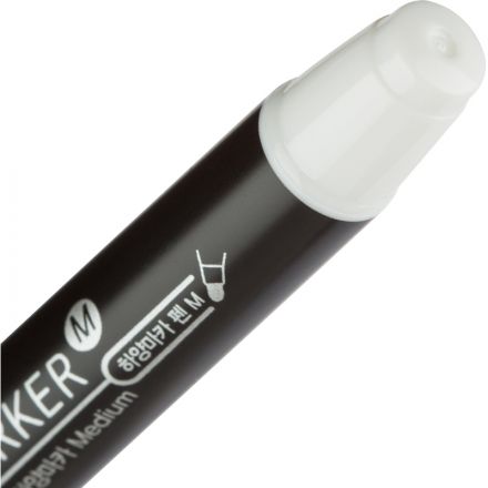 Маркер перманентный MunHwa белый, пулевидный, 2-4мм Маркер перманентный MunHwa белый, пулевидный, 2-4мм