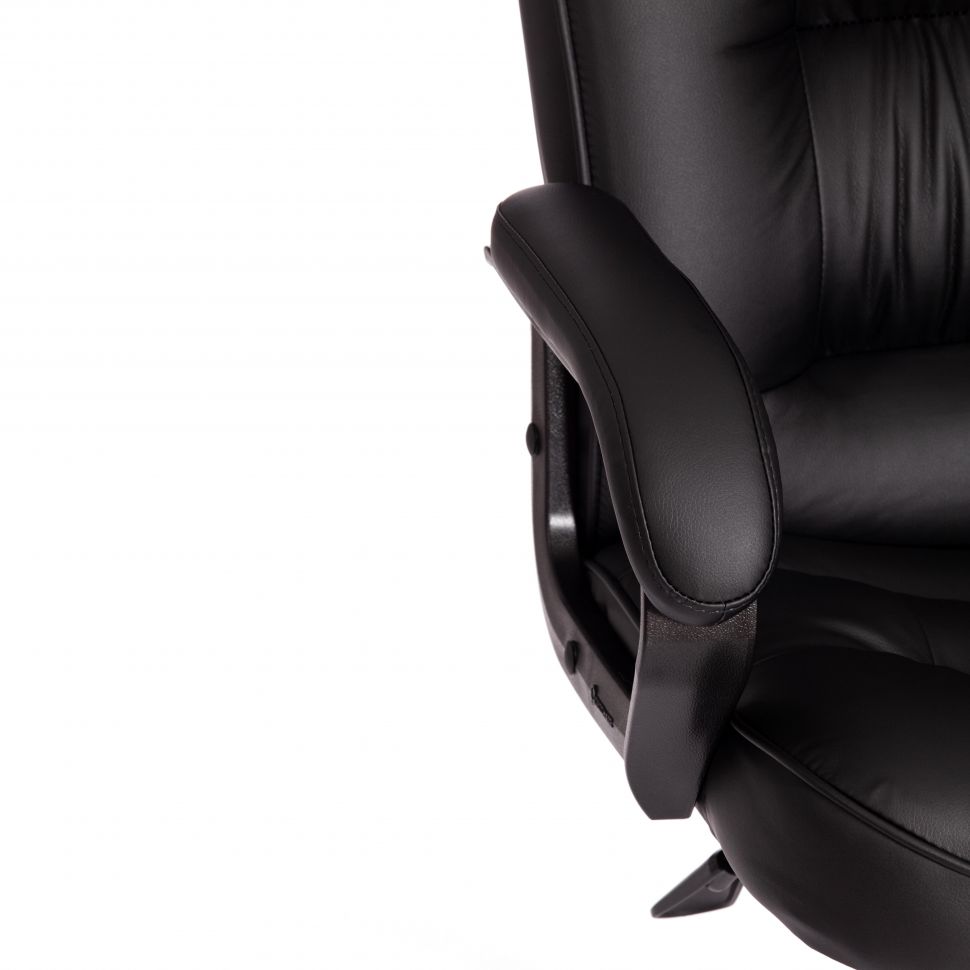 Кресло руководителя идра хром экокожа цвет черный