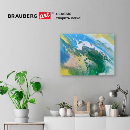 Краски акриловые для техники "Флюид Арт" (POURING PAINT), 4 цвета по 120 мл, Цвета металлик, BRAUBERG ART, 192239
