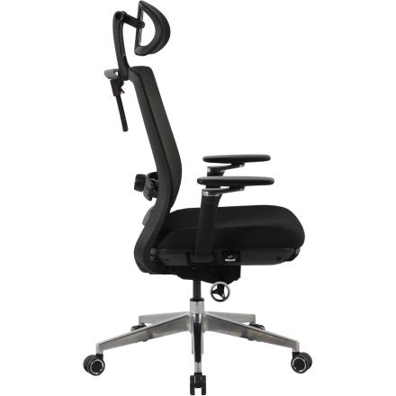 Кресло BN_Hg_EChair-520 STC сетка/ткань черный, алюминий