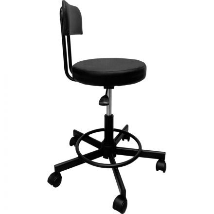 Стул лабораторный КО_РС01.00.12 (РС12-201-02-01) черный/черный, газлифт