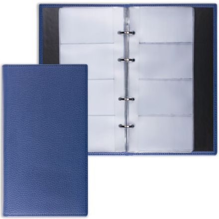 Визитница на кольцах BRAUBERG "Favorite", на 240 визиток, под фактурную кожу, темно-синяя, 231664 Визитница на кольцах BRAUBERG "Favorite", на 240 визиток, под фактурную кожу, темно-синяя, 231664