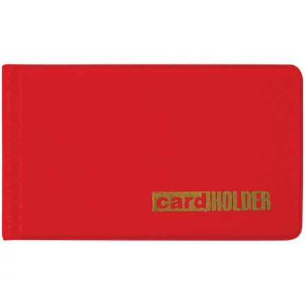 Визитница карманная OfficeSpace на 20 визиток, 65*110мм, ПВХ, красный