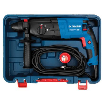 Перфоратор сетевой, 800 Вт, 1200 оборотов/мин, 4800 ударов/мин, патрон SDS+, ЗУБР ЗП-26-800 К Перфоратор сетевой, 800 Вт, 1200 оборотов/мин, 4800 ударов/мин, патрон SDS+, ЗУБР ЗП-26-800 К
