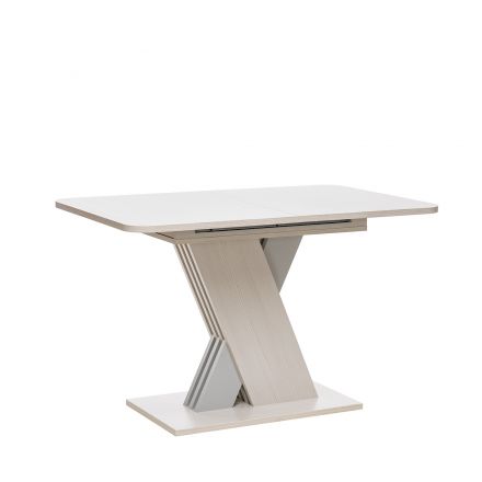 Стол раздвижной Leset Гросс, Бодега белый, компаньон Серый