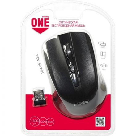 Мышь компьютерная Smartbuy ONE 352 черная (SBM-352AG-K) Мышь компьютерная Smartbuy ONE 352 черная (SBM-352AG-K)