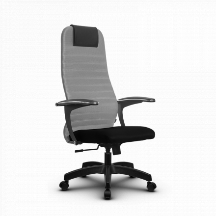 Кресло Метта SU-BU150-10 светло-серое/черное Pl