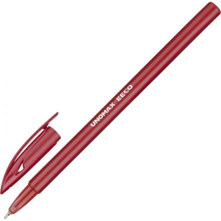 Ручка шариковая неавтомат. Unomax Eeco д.ш0,7мм,красн,масл,пластик Ручка шариковая неавтомат. Unomax Eeco д.ш0,7мм,красн,масл,пластик