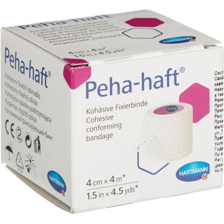 Бинт самофикс эласт 4м х 4см, белый, PEHA-HAFT