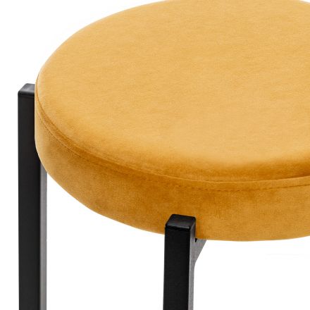 Табурет Leset Авис профиль Ultra Mustard, Ткань Велюр