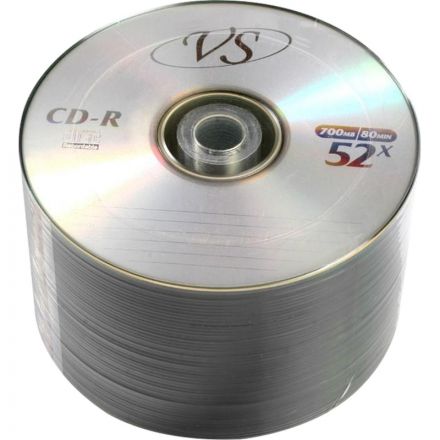 Диск CD-R VS 700 Mb 52x (50 штук в термопленке)