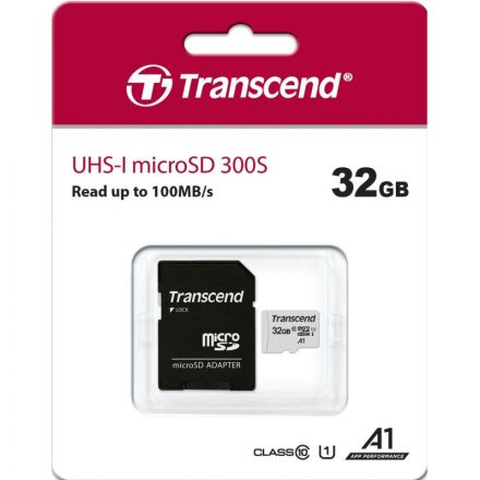 Карта памяти Transcend 300S microSDHC 32Gb UHS-I Cl10 +ад, TS32GUSD300S-A Карта памяти Transcend 300S microSDHC 32Gb UHS-I Cl10 +ад, TS32GUSD300S-A
