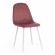 Стул BREEZE (mod. 4724) Велюр/металл , 44 х 53 х 87 см, Coral (коралловый) HLR44 / белый