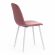 Стул BREEZE (mod. 4724) Велюр/металл , 44 х 53 х 87 см, Coral (коралловый) HLR44 / белый