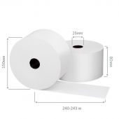 Ролики для касс 80мм 150мм, т/б, вт.26, 58гр/м2, 1шт/уп(спайка) Ролики для касс 80мм 150мм, т/б, вт.26, 58гр/м2, 1шт/уп(спайка)