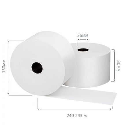 Ролики для касс 80мм 150мм, т/б, вт.26, 58гр/м2, 1шт/уп(спайка) Ролики для касс 80мм 150мм, т/б, вт.26, 58гр/м2, 1шт/уп(спайка)