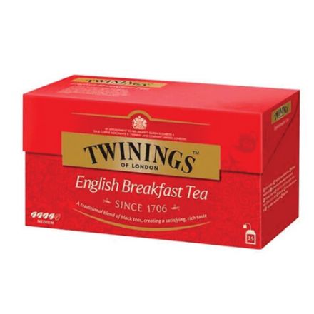 Чай TWININGS "English Breakfast", 25 пакетиков в конвертах по 2 г, БРИТАНИЯ, 12005 Чай TWININGS "English Breakfast", 25 пакетиков в конвертах по 2 г, БРИТАНИЯ, 12005