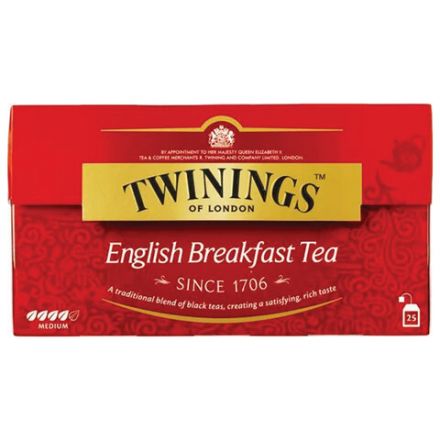 Чай TWININGS "English Breakfast", 25 пакетиков в конвертах по 2 г, БРИТАНИЯ, 12005 Чай TWININGS "English Breakfast", 25 пакетиков в конвертах по 2 г, БРИТАНИЯ, 12005