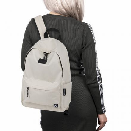 Рюкзак BRAUBERG POSITIVE универсальный, карман-антивор, "Beige", 42х28х14 см, 270776 Рюкзак BRAUBERG POSITIVE универсальный, карман-антивор, "Beige", 42х28х14 см, 270776