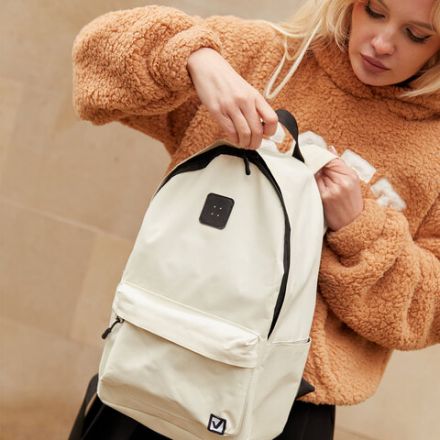 Рюкзак BRAUBERG POSITIVE универсальный, карман-антивор, "Beige", 42х28х14 см, 270776 Рюкзак BRAUBERG POSITIVE универсальный, карман-антивор, "Beige", 42х28х14 см, 270776