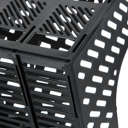 Лоток вертикальный Attache 4отделения сборный черный