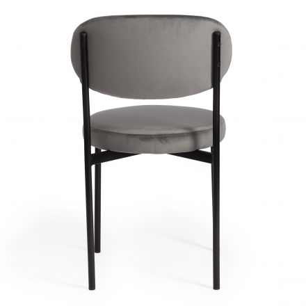 Стул Tetchair REVO (mod. 7033), ткань/металл, 47х54х82 см, высота до сиденья 47 см, серый barkhat 26/черный